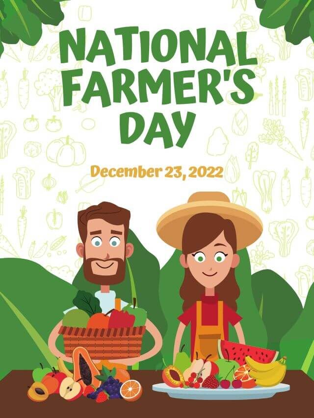 Every year 23 December is celebrated as National Farmers Day in India.