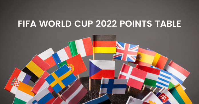 FIFA WORLD CUP 2022 POINTS TABLE