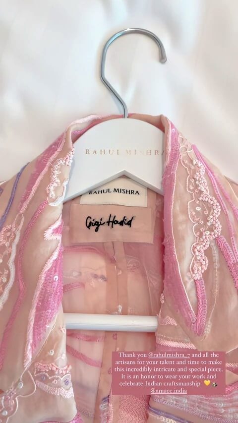 Supermodel Gigi Hadid Was Seen in An Indian Designer Dress.