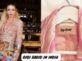 Supermodel Gigi Hadid Was Seen in An Indian Designer Dress.