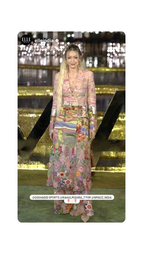 Supermodel Gigi Hadid Was Seen in An Indian Designer Dress.